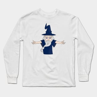 Sorcerer with the beard and white hair Long Sleeve T-Shirt